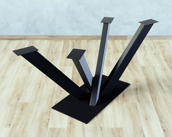 Metall Zentrale Spinnen Tischbeine Für Holzplatte, 120x60mm Stahl Tischbeine, 8mm Blechdicke, Tischbasis, Eisen Tischbein, Hochleistungsbein