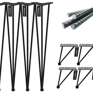 Hairpin Legs, Industrial Table Legs, Metal Table Base Furniture Legs, Heavy Duty Coffee Table Legs, Metal Table Frame Desk Legs