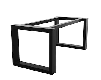 MetaloPro Eta Extreme – Gamba da tavolo in metallo robusto, design industriale e minimalista, verniciato a polvere nero, ideale per tavoli in interni moderni