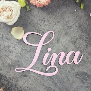 Wooden name plate Personalized lettering Children&#39;s room decoration Children Babyshower gift Door sign Name