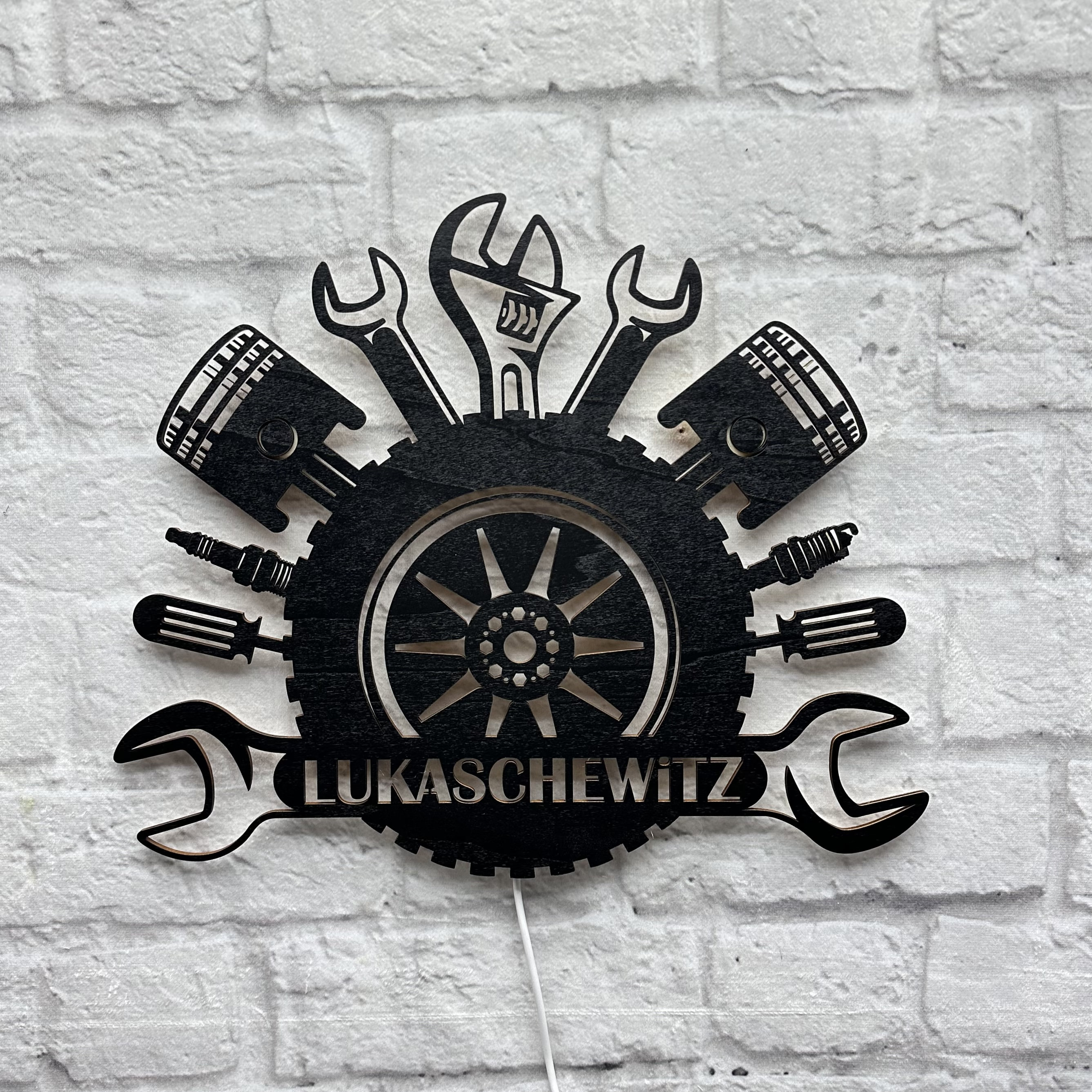 Cadeau pour le maître de l'atelier automobile, décoration murale pour les employés de l'atelier automobile, anniversaire de mécanicien automobile