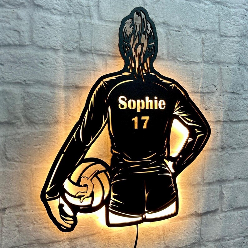 Personalized Gift for Volleyball Player Volleyball Friend Lover Sign