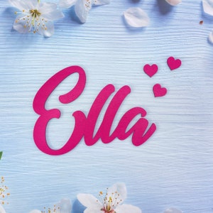 Wooden name plate Personalized lettering Children&#39;s room decoration Children Baby shower gift Door sign Name