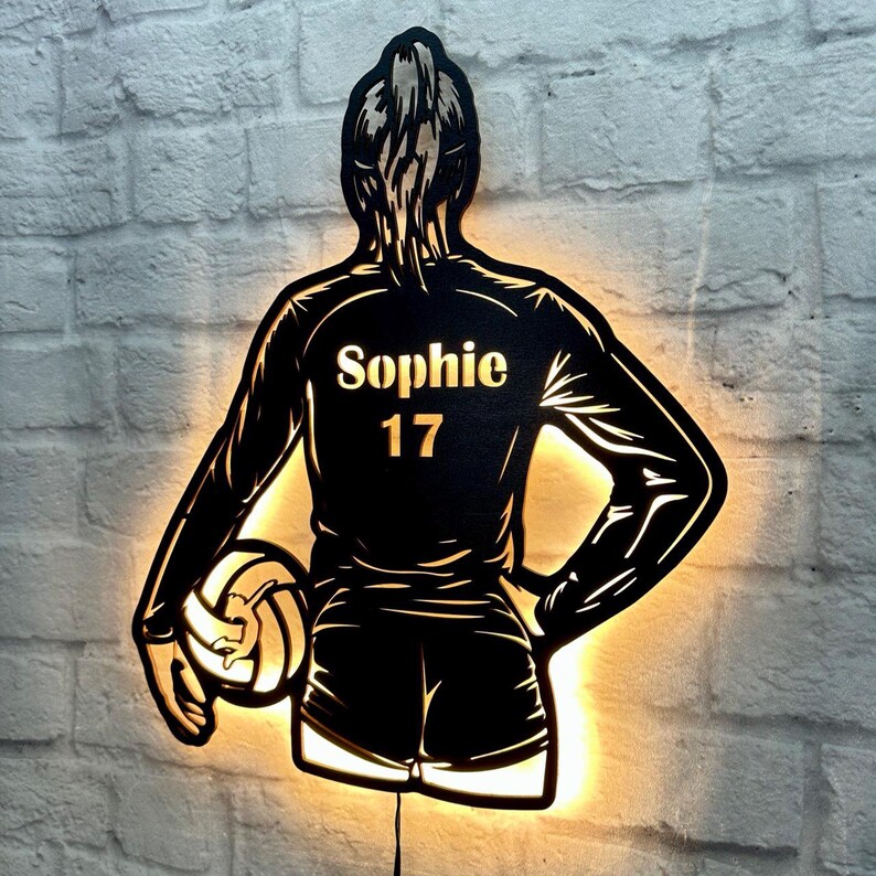 Personalized Gift for Volleyball Player Volleyball Friend Lover Sign