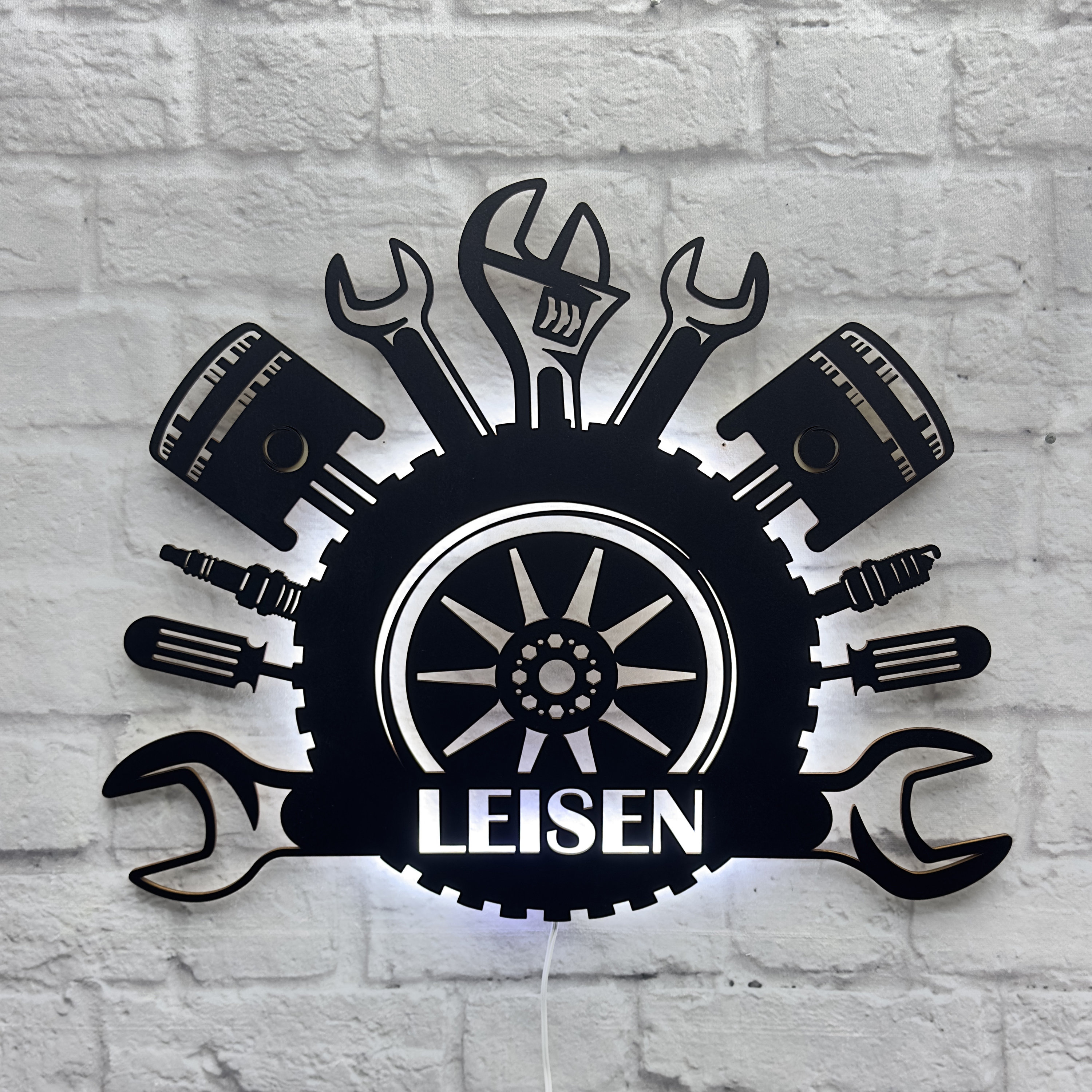 Cadeau pour le maître de l'atelier automobile, décoration murale pour les employés de l'atelier automobile, anniversaire de mécanicien automobile