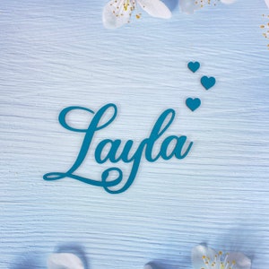 Wooden name plate Personalized lettering Children&#39;s room decoration Children Baby shower gift Door sign Name