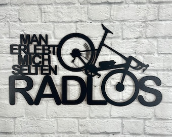 Letra de madera "rara vez me ves sin bicicleta" cartel de madera para pegar en los amantes de las bicicletas con texto decorativo en la pared, arte mural, bicicleta eléctrica, bicicleta de carreras