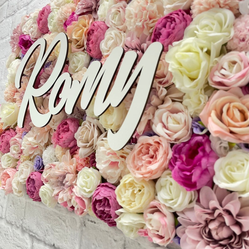 Flower Board Wallboard Flower Picture With Artificial Flowers Etsy