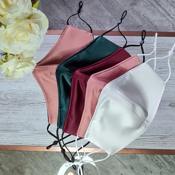 Satin Face Mask Etsy