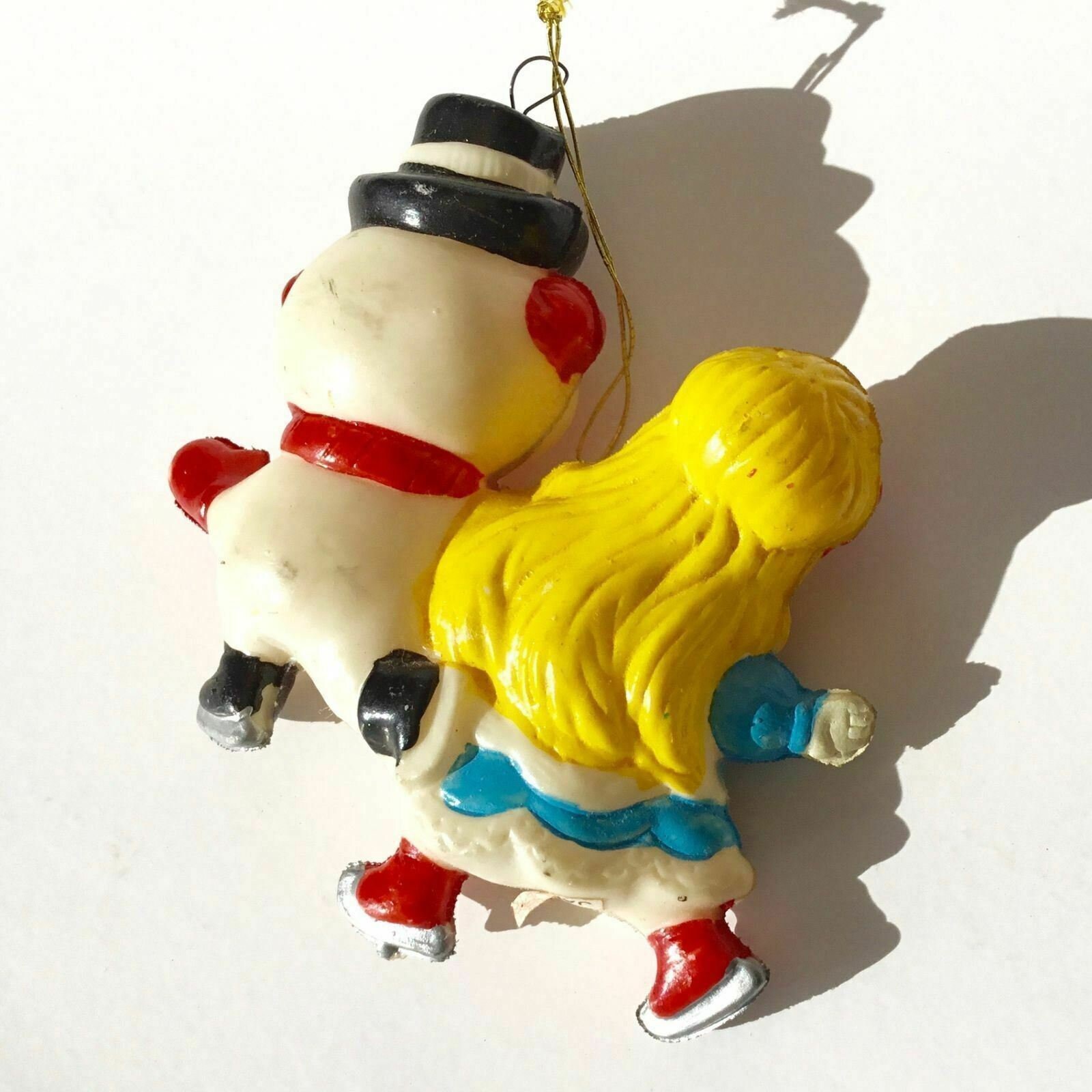 Vintage Frosty The Snowman Ice Skating Christmas Ornament Etsy