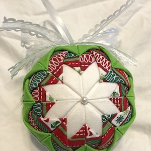 Quilted Fabric Christmas Ornaments  QO-3