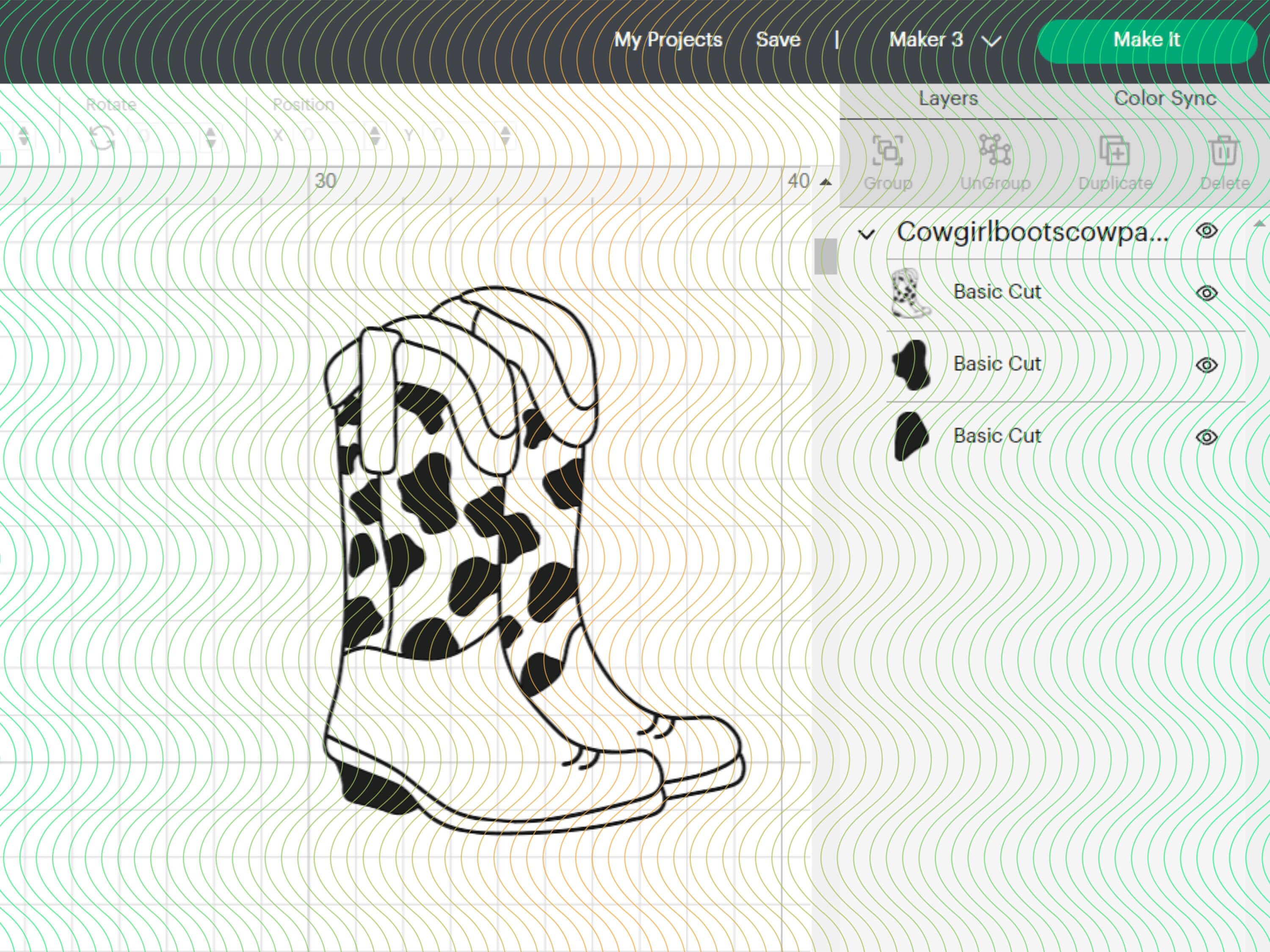 Cowboy Boot Svg Desert Svg Cow Pattern Svg Cowgirl Boots - Etsy