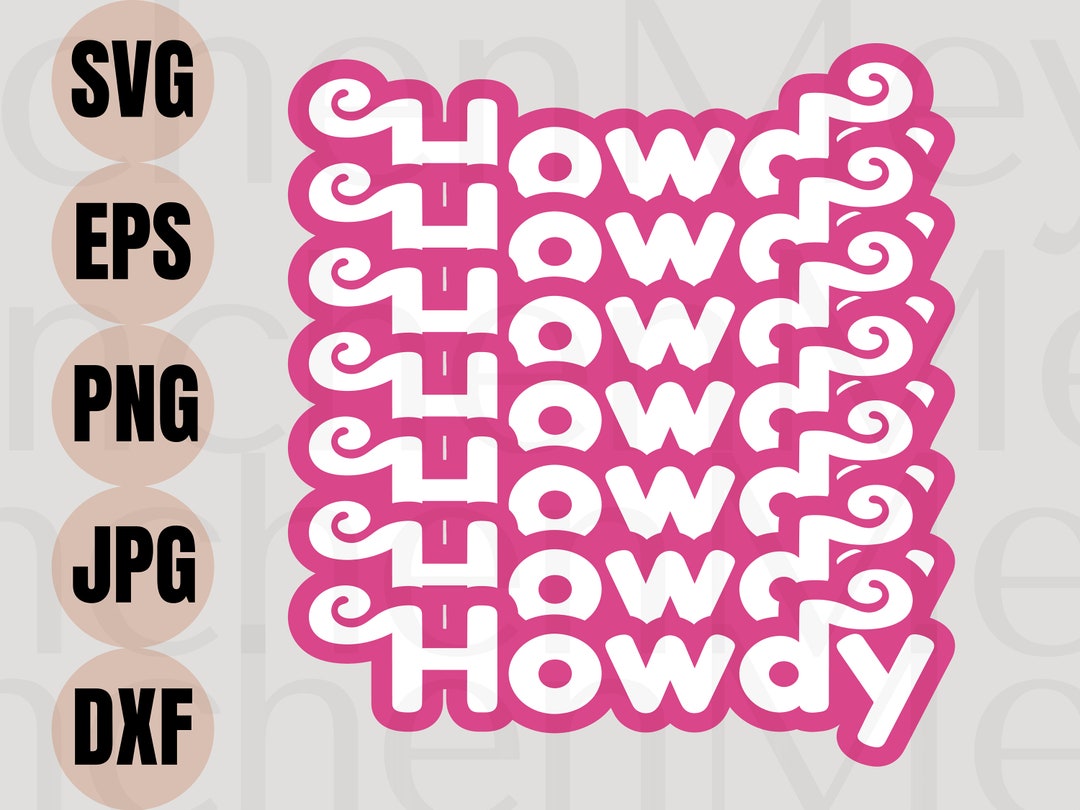 Howdy Svg, Howdy Retro SVG File, Cowgirl Svg, Cowboy Svg, Western Svg ...