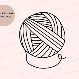 Yarn Ball Svg, Crochet Svg, Crochet Clipart, Knitting Wool Svg, Craftroom Svg, Crafting Svg, Crochet Lover Svg, Crochet Gift Svg, Wool Svg