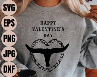 Cowboy Valentine Svg, Cowboy Valentine Png, Cow Skull Svg, Western Valentines Svg, Valentines Png, Cow Valentine Svg, Valentines Day Svg