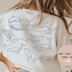 Under the Sea Svg, Whale Svg, Whale Nursery Svg, Sea World Svg, Line Art Svg, Biology Svg, Ocean Svg, Whale Shirt Svg, Whale Art, Whale Gift