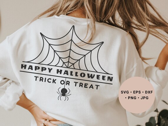 Spiderweb Svg, Spider Svg, Happy Halloween Svg,Trick or Treat Svg, Spooky Vibes Svg, Halloween Sign Svg, Halloween Western Svg, Pumpkin Svg