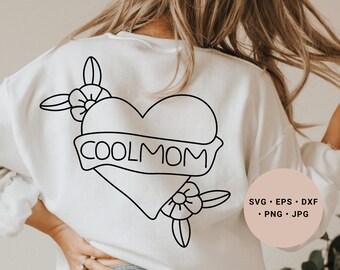Cool Moms Club Svg, Mom Life, Mothers Day Svg, Cool Mom, Mom Definition Svg, Cowgirl Mom Svg, Flower, Heart, Cool Mom Png, Trendy Svg,Cricut