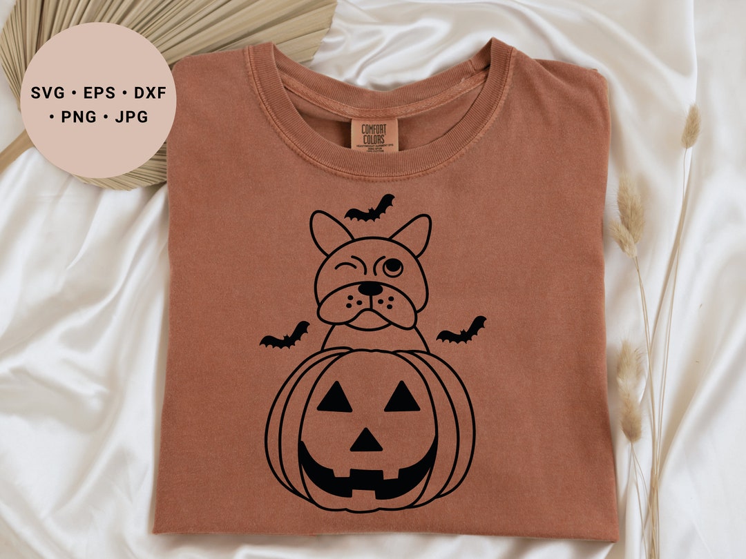 Halloween Dog Svg, French Bulldog Svg, Frenchie Svg, Pumpkin Svg ...