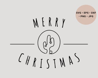 Cactus cut File Svg, Merry Christmas Svg, Western Christmas Svg, cactus Clipart, Texas Svg, Desert Svg, Christmas Cup Svg, Christmas Svg