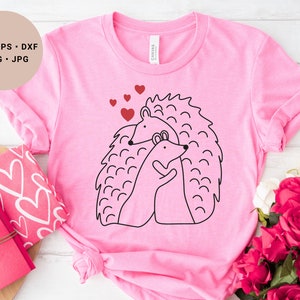 Hedgehog Svg File, Valentines Day Svg, xoxo Svg, Hugs Svg,Kisses Svg, I love you Svg, Heart Svg, Heart Cut File, Love is all you need Svg