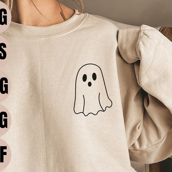 Ghost Svg, Cute Ghost Svg, Spooky Season Svg, Little Ghost Svg, Halloween Svg, Halloween Costume Svg, Spooky Svg, Ghost Png, Ghost Clipart