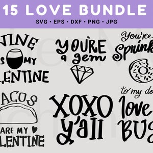 Valentines Day Svg Bundle, xoxo Svg, Lady Bug Svg, be mine Svg, Donut Svg, Love you more Svg, funny valentine Svg, Valentines Day Shirt Svg