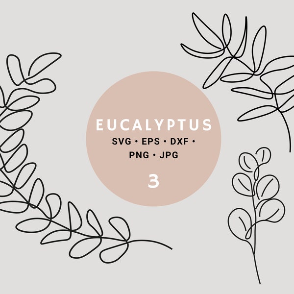 Eucalyptus Svg - Etsy Australia
