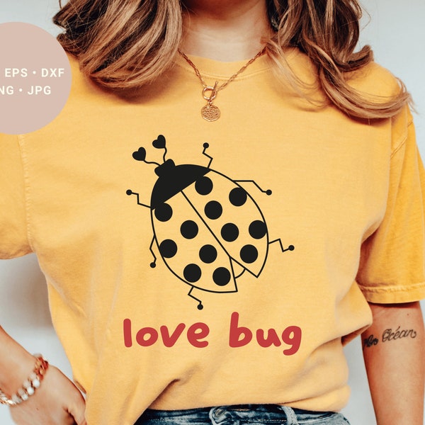 Lady Bug Svg, Love Bug Svg, Ladybug Svg, Lady Bug Png, Valentines Day Svg, Insect Svg, Lady Bug Ornament Svg, Lady Bug Svg Files, Cricut