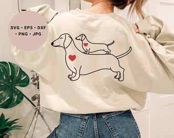 Dachshund Svg, Mothers Day Svg, Dachshund Mom Gift Svg, Dachshund Png, Dachshund Lover, Baby Dachshund Svg, Dachshund Family Svg, Wiener Svg