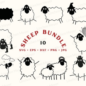 Sheep Svg Bundle, Cowboy Svg, Cowgirl Svg, Farm Animal Svg, Sheep Svg, Sheep Vector, Funny Sheep Svg, Disco Ball Svg, Sheep Owner, Sheep Png
