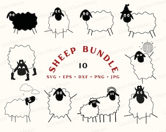 Sheep Svg Bundle, Cowboy Svg, Cowgirl Svg, Farm Animal Svg, Sheep Svg, Sheep Vector, Funny Sheep Svg, Disco Ball Svg, Sheep Owner, Sheep Png