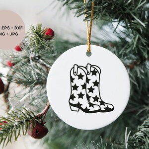 Cowgirl Boots Svg, Cowboy Boots Svg, Stars Svg, Cowgirl Bachelorette Svg, Western Svg-fil, Countrymusik Svg, Lets Go Girls Svg, Rodeo Svg bild 8