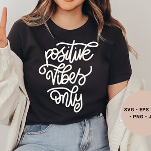 Positive Vibes Only Svg, Choose Kindness Svg, Choose Happy Svg, Good Vibes Only Png, Spiritual Svg, Motivational Svg, Self Love Svg, Cricut