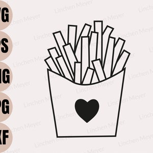 French Fries Svg, Fries before Guys Svg, Fast Food Svg, Fries before Guys Png, Fries Gift, Fries Shirt, Fries Outfit, Food Svg, Heart Svg