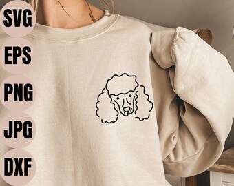 Poodle Svg, Poodle Mom Svg, Poodle Dad Svg, Poodle Lover Gift, Poodle Png, Dog Breed Svg, Cute Poodle Svg, Handdrawn Dog Svg, Poodle Shirt