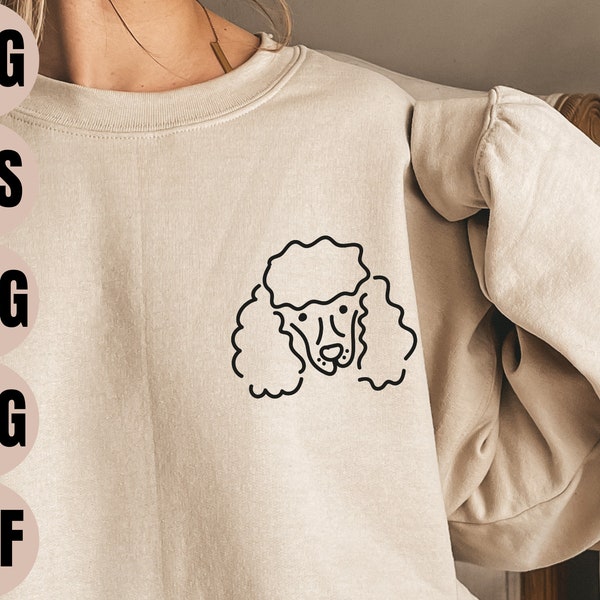 Poodle Svg, Poodle Mom Svg, Poodle Dad Svg, Poodle Lover Gift, Poodle Png, Dog Breed Svg, Cute Poodle Svg, Handdrawn Dog Svg, Poodle Shirt