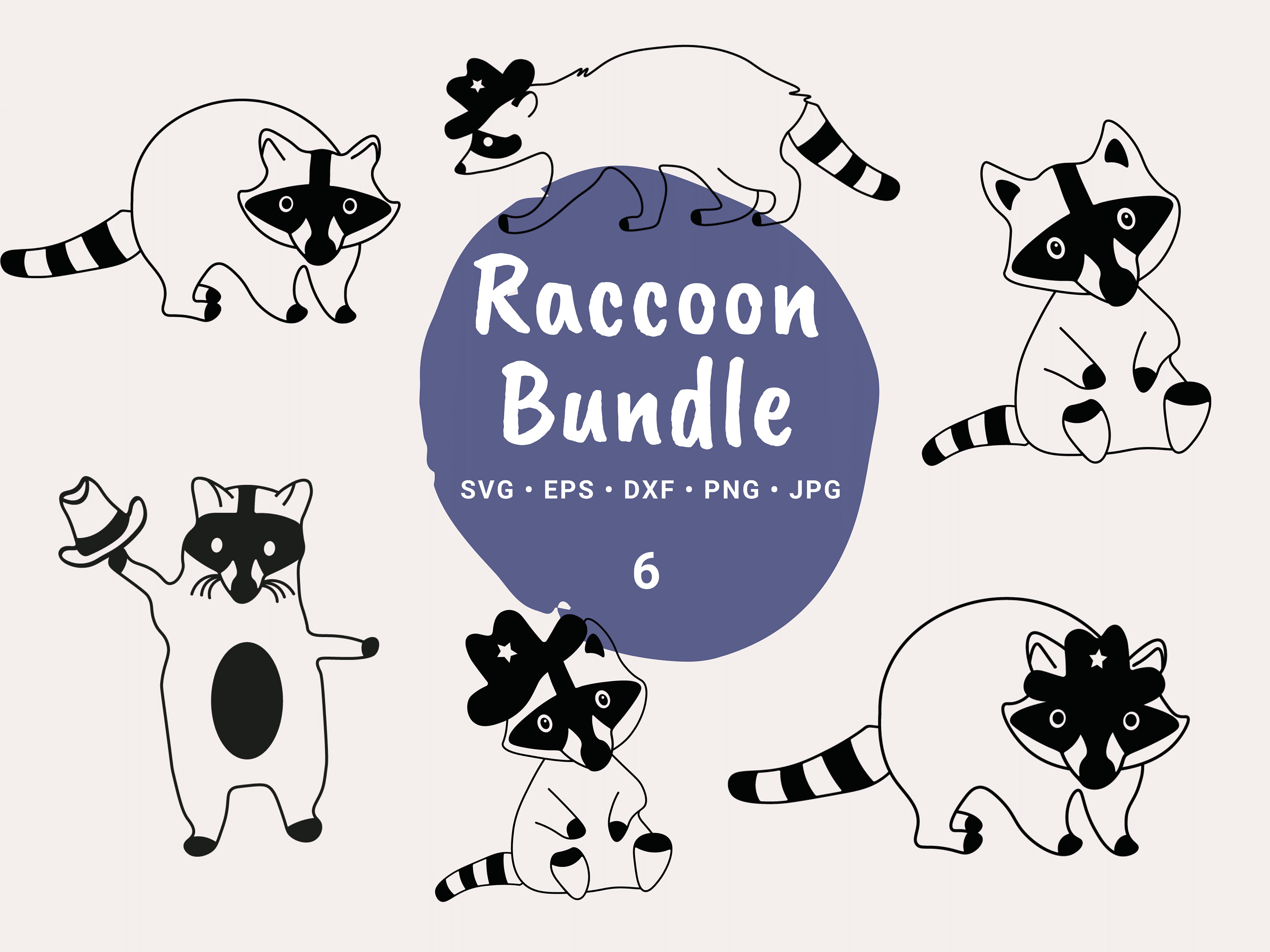 Raccoon Svg, Cowboy Hat Svg, Cowboy Raccoon Svg, Cute Raccoon Svg ...