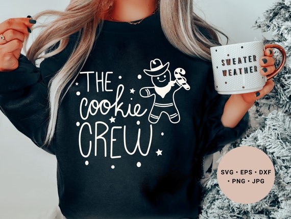 The Cookie Crew Svg, Cookie Baking Crew Svg, Christmas Baking Svg, Gingerbread Svg, Matching Family Shirt, Candy Cane Svg, Christmas Kitchen