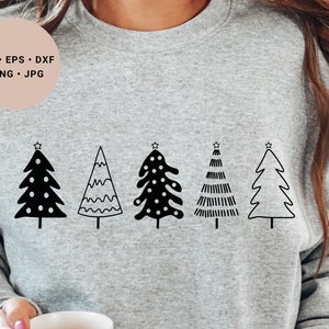 Christmas Tree Svg Bundle, Christmas Tree Svg, Christmas Tree Shirt Svg, Christmas Tree Png, Merry and Bright Svg, Holiday Svg,Pine Tree Svg