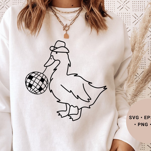 Cowboy Duck svg, Disco Ball svg, Ducky svg, Cowgirl Duck svg, Groovy Duck svg, Funny Duck Shirt svg, Western svg, Discoball svg, Cowgirl svg