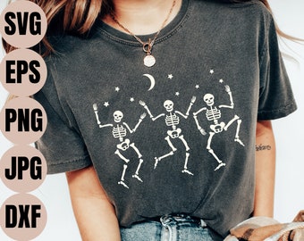 Dancing Skeleton Svg, Halloween Dancing Skeleton Svg, Spooky Season Svg, Dancing Skeleton Shirt, Skeleton Dance Svg, Spooky Vibes Svg, Png