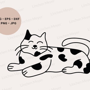 Mignon chat Svg, Cat Svg, Simple Cat Svg, Black Cat Svg, Cat Mom Svg, Cat Lover Svg, Cat Png, Cat Art, Cat Gift, Cat Decor, Cta Face Svg, Png