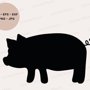 Cochon Svg, Svg ornement de Noël, Svg animaux de la ferme, Silhouette de cochon, Svg amateur de cochon, cochon fille Svg, cochon chemise Svg, cochon mignon Svg, Cricut Svg