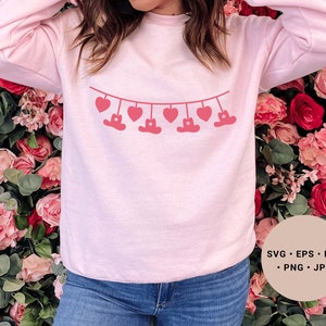 Cowboy Valentine Svg, Cowboy Hat Svg, Heart Svg, Howdy Valentine Svg, Cowgirl Valentine Shirt, Valentines Day Svg, Farm Valentine Svg, Love