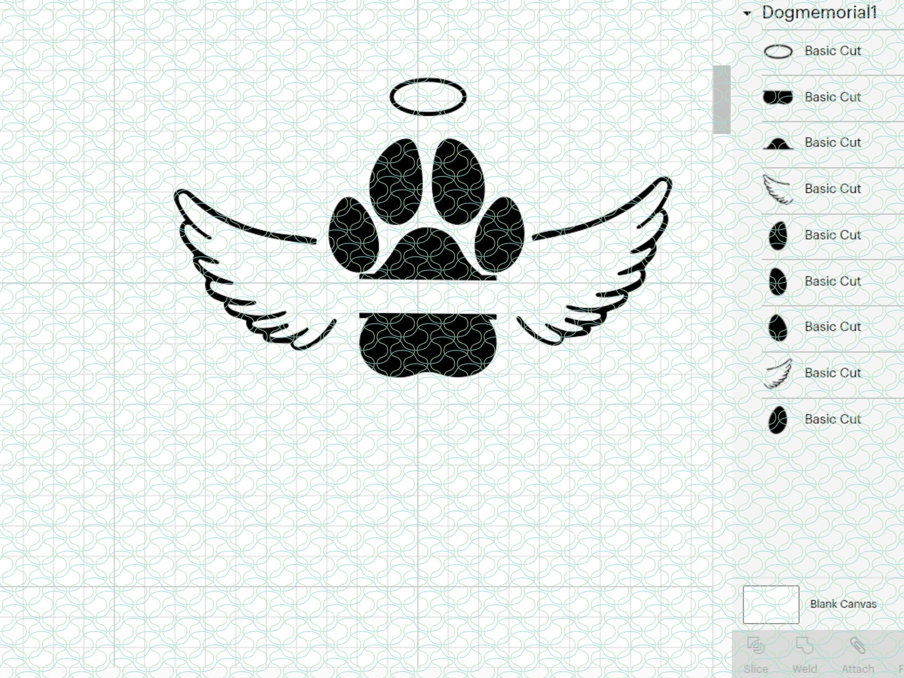 Dog Memorial Svg, in Loving Memory Svg, Pet Loss Svg, Angel Wings Svg ...
