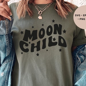 Moon Child Svg, Full Moon Svg, Texas Svg, Stay Wild Svg, Groovy Svg, Tote Bag Svg, Magical Svg, Stay Wild Moon Child Svg, Spritual Svg, png