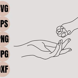 Adam Creation Svg, Michelangelo Hands Svg, Cat Mom Svg, Gift for Catlovers, Funny Cat Svg, Cat line art Svg, Minimalist Svg, Cricut file Svg