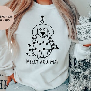 Merry Woofmas Svg, Perro Navidad Svg, Perro Navidad Svg, Perro Mamá Svg, Perro Mama Svg, Dog Lover Svg, Pet Christmas Svg, Dog Lover Gift, Cricut