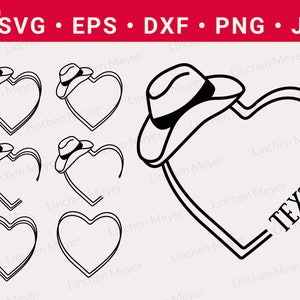 Doodle Heart Svg Bundle, Cowboy Heart Svg Bundle, Heart Svg, Cowboy Valentine Svg, Cowboy Hat Svg, Name Frame Svg, Valentine Heart Svg, Png